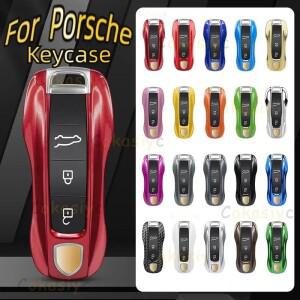 포르쉐 파나메라 마칸 718 타이칸 911 카이맨 박스터 971용 단색 ABS 리모트 스마트 자동차 키 케이스 커버