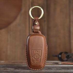 포드 Mondeo Focus Escort Edge Escape Fiesta 키 케이스 커버 Fob 용 호환 가죽 보호대