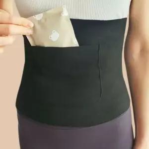 배허리 워머 찜질 생리 기모 보온 스판 포켓 pzo9+7ezT