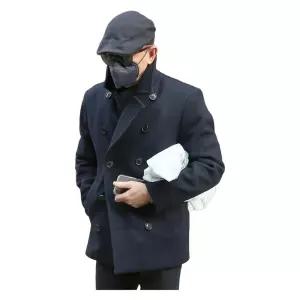 해군 숏코트 피코트 S 울 반코트 롱코트 코트 빅사이즈 남성 겨울 미군 독일군 짙은파랑