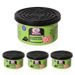 Ikeda Scents 자동차 공기 청정제: 풍선껌 향 자동차 향 냄새 제거제 필수 오래 지속됨 강한 향기 가정용 옷장용 42 5g 1 5온스 4개