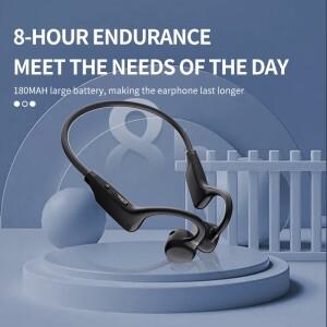 호환상품 공기 전도 무선 헤드폰 방수 스포츠 러닝 피트니스 이어훅 헤드셋 마이크 지원 메모리 카드
