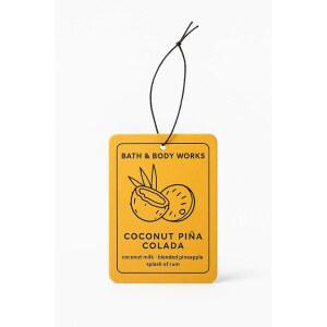 Bath & Body Works Coconut Pina Colada 걸이식 향기 - 자동차, 옷장 또는 가정을 위한 오래 지속되는 열대 방향제, 리필 가능한 장식용 향기