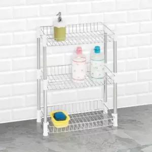 샤워실선반 H-다용도사각선반 3단 화장실코너 샤워실 샴푸정리대