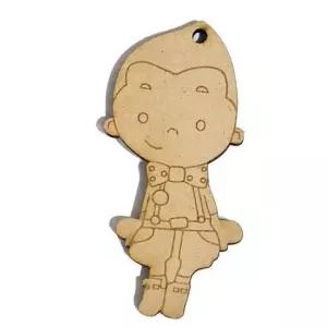 묶음) 인테리어 (100개 우드팬시 나무팬던트(소년)