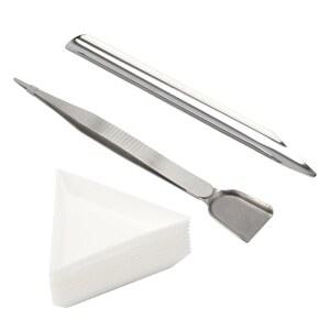 다이아몬드 보석 공예용 삼각형 스쿱 12개 세트 화이트 플라스틱 구슬 정리 도구