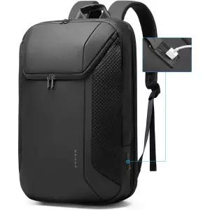 [관부가세포함] BANGE 남성용 업무용 백팩 여행용 노트북 (15.6인치 수납 가능) USB 3.0 고속