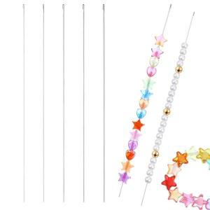 비즈 스피너용 정밀 바늘 5개 세트 스타일별 혼합 구성 주얼리 전용 비딩 실타래