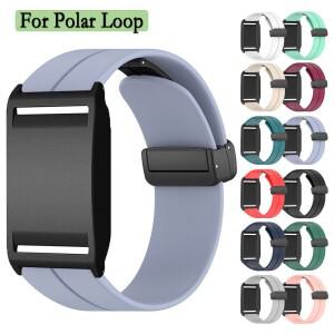 폴라 루프 시계 밴드용   실리콘 스트랩 자기 접이식 버클 스포츠 손목