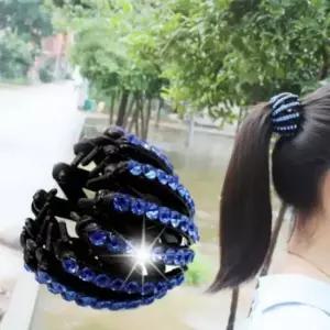 반핀 큐빅 집게 올가미 올림 머리 핀 똥 헤어핀 반 업스타일핀