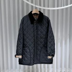 버버리 코듀로이 다이아몬드 퀄팅 랜포드 코트 블랙 사이즈 3XL 153447782