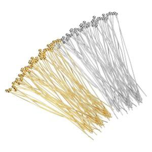 메카닉스티 24게이지 헤드핀 200개 도금 와이어 50MM 주얼리 제작 공예 부품