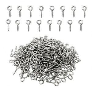 작은 미니 스크류 메탈 후크 250피스 세트 주얼리 아이즈 정밀 공예 고리 부품