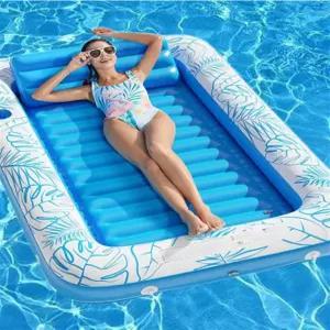 수영장 해먹 워터베드 플로팅 매트리스 물놀이 튜브형 메쉬 안락의자