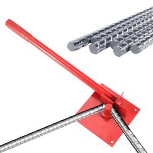 새로운 스틸 벤더 수동 벤딩 핸드툴 철근 금속봉 핸드 울타리 데크 지붕 용접 건설 현장 가정용