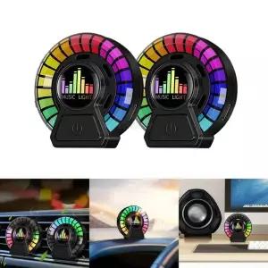 웰컴등 도어스팟 2개 스마트 RGB 픽업 조명 LED 3D 램프 사운드 제어 음악 리듬 공기 청정기 차량용