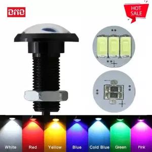 웰컴등 도어스팟 1개 독수리 눈 LED 차량용 빛 주간 주행 DRL 오토바이 자동 주차 신호 Lapms 12v 24v 합금