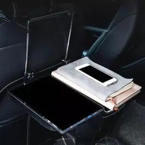 차량용테이블 접이식 차량용 뒷좌석 트레이 테이블 미끄럼방지 패드 식사 작업 노트북 책상 승객 트립