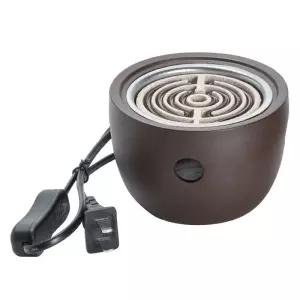 야외 버너 핫플레이트 원형 스토브 소형 전기 캠핑 휴대용 열판 열선 곤로