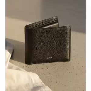 셀린느 그레인 카프스킨 바이폴드 반지갑 10C873GTZ 38SI
