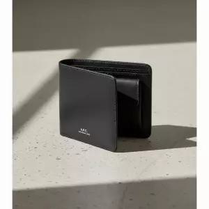 아페쎄 A.P.C. 런던 바이폴드 반지갑 남성 가죽 지갑 26SS PXAWV H63655 LZZ