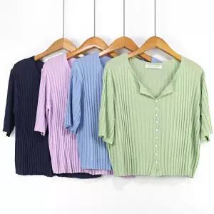 (도매야)헤이든 골지 썸머 반크롭 티셔츠/롱티/맨투맨/이너티/빅사이즈/루즈핏/크롭티/국산