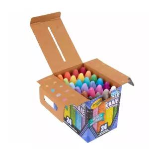 콘크리트 그리기 반짝이 야외분필24색 유아미술용품 어린이집 유치원