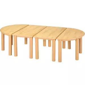 어린이교구 하모니안전책상 어린이가구 무늬 안전 유치 책상 기본다리-530mm