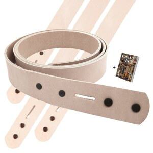 가죽 공예 벨트 블랭크 1 1/2인치 x 48인치 44538 00 여성 또는 남성 블랭크 채소 탄 스트랩 키트 수리 디자이너 공예 및 공구 제작 전자책