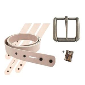 태디 가죽 공예 맨 벨트 블랭크 1 1/2in X 48in 44538 00 나파 버클 1 1/2in (38mm) 앤티크 니켈 플레이트 1643 21 벨트 블랭크 채소 태닝 및 앤티크 버클 가죽 작업 키트 전자책