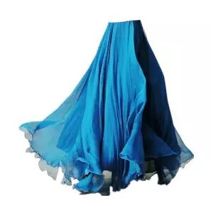 솔저스여성용 원피스 치마 망사 롱 빅사이즈 투웨이크 반신 봄여름 하늘하늘 쉬폰 플라자댄스 OPH3