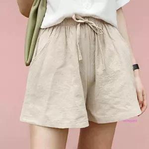여자 여름 데일리 패션 직장인 마바지 린넨 반바지opq029