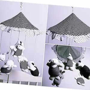 (올핀)모빌 신생아모빌 흑백오르골 토돌이 아기모빌