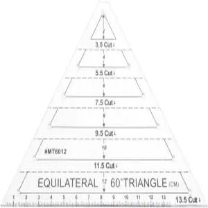 예타하 60도 삼각자 릴 퀼팅 자 템플릿 정삼각자 퀼터 공예 수제 잉 퀼트 및 바느질 DIY 도구