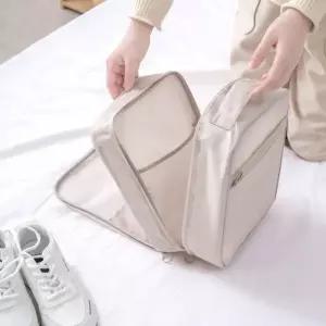 [GS마켓] 여행용 3단 신발 가방 파우치 캐리어 고정 슈즈 수납가방 골프 테니스