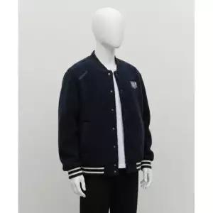 마리떼 프랑소와 저버 FLEECE VARSITY JACKET navy 215275