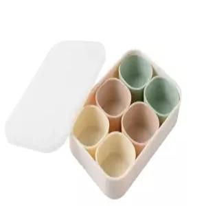 노멀형 칸칸이 도시락통 간편용기 실리콘 멀티큐브 소분용 반찬컵