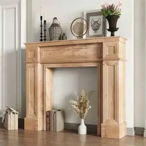 빈티지 벽난로 장식 엔틱 인테리어 거실 선반 펜션 전시대 장식장 콘솔 앤틱