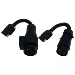 유럽식 4핀 7핀 3핀 소켓 플러그 트레일러 콘센트 후미등 변환기 케이블