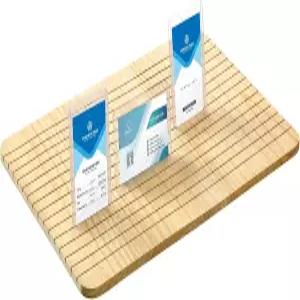 나무 이름 배지 홀더 - 15.35 x 11 0.3 인치 ID 트레이 정리함 사무실 비즈니스 표지판 태그 카드 용품