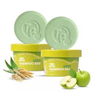 Tree Bottle 가수분해된 귀리 단백질 + 알로에 베라 샴푸 바 - 민감한 두피를 위한 순한 영양 공급 - 천연