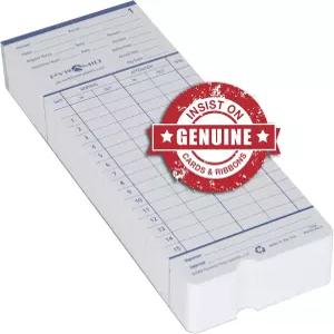 피라미드 타임 시스템즈 42426 진품 및 양면 타임카드 2400 AT-2400 타임클록 전용 제작 100개 팩 천공시계