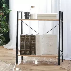 거실 작은책장 낮은 소형 미니 수납 우드2단선반