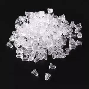 귀걸이 클러치 200개 실리콘 6mm 1팩 귀걸이클러치 귀걸이귀마개 귀걸이뒷마개