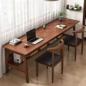 데스크 사무용 테스크탑 호두꽂이 북유럽 책상 우드슬랩 뿔의자_개 블랙가