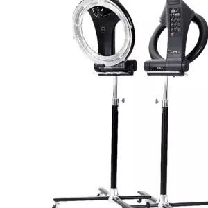 가열기 파마 행잉 스탠드형 열처리 미용실 기구 수직 흰색