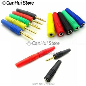 바나나 플러그 소켓 10A 소형 랜턴 2.0 수 암 커넥터  순수 구리 고전압 전원 공급 단자  2mm  5 개