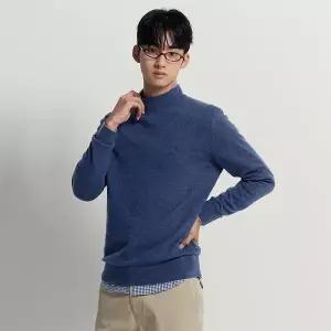 매장정품 BEANPOLE 빈폴 [빈폴] 캐시미어 블렌드 반터틀넥 니트 네이비 (BC5X51C08R) 1417175