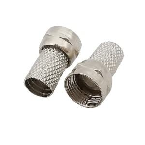 5/10/20피스 F 커넥터 나사  75-5 플러그 RG6 위성 TV 안테나 동축 케이블 트위스트 온 어댑터