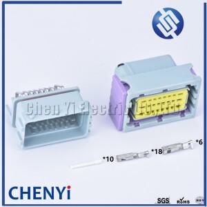 24 핀 오일-가스 컴퓨터 보드 ECU 플러그 남성 OR 여성 자동차 방수 커넥터 HCCPhp 호환E24BKA90F 211PC249
